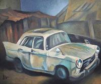 LA 404 PEUGEOT DE HOUILLES - Claude-Max Lochu - Artiste Peintre - Paris Painter